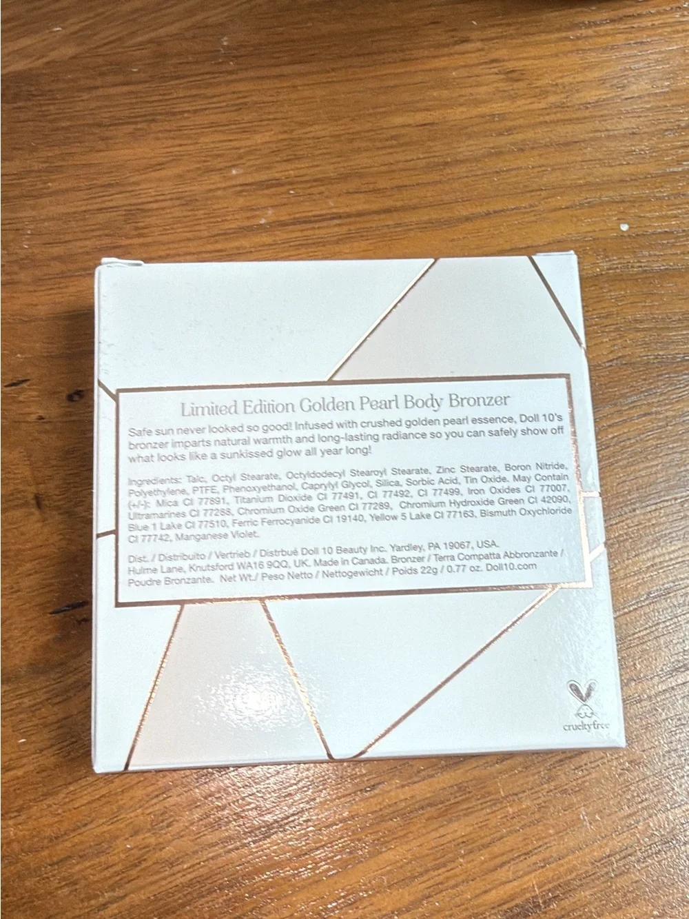 Doll 10 golden Pearl Body Bronzer NIB